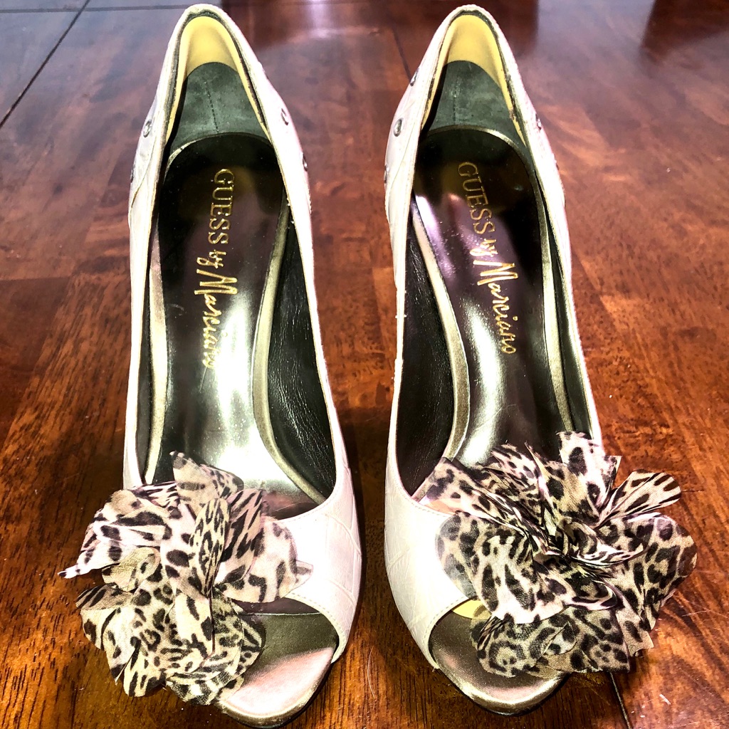 Guess By Marciano Peep Toe Stilettos